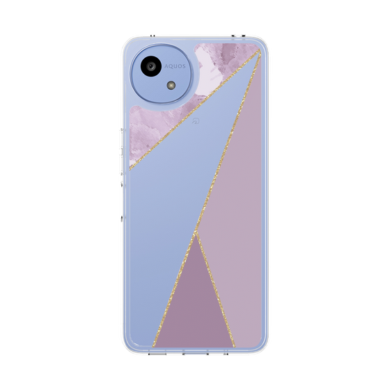 スリムプロテクションケース［ マーブルトライアングルパレット - Purple ］