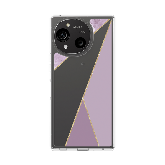 スリムプロテクションケース［ マーブルトライアングルパレット - Purple ］