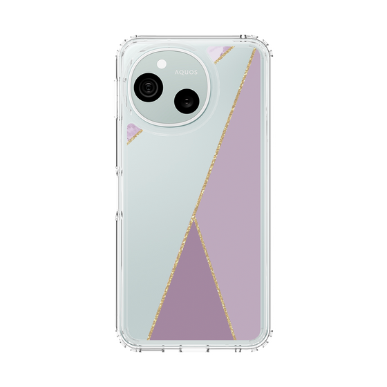 スリムプロテクションケース［ マーブルトライアングルパレット - Purple ］