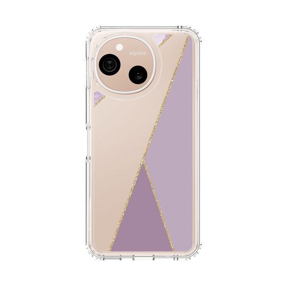 スリムプロテクションケース［ マーブルトライアングルパレット - Purple ］
