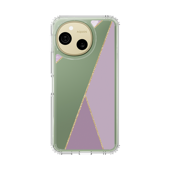 スリムプロテクションケース［ マーブルトライアングルパレット - Purple ］