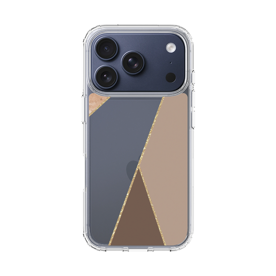 スリムプロテクションケース［ マーブルトライアングルパレット - Brown ］
