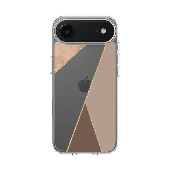 スリムプロテクションケース［ マーブルトライアングルパレット - Brown ］