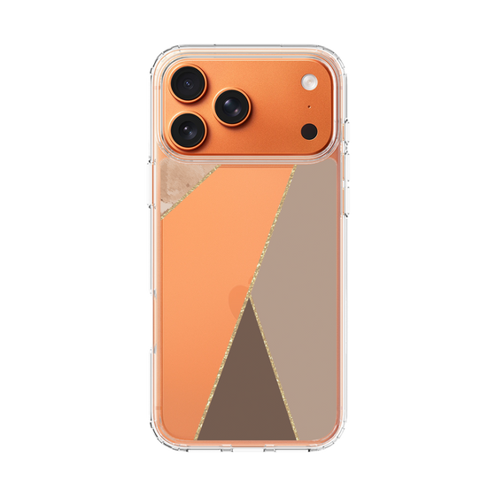 スリムプロテクションケース［ マーブルトライアングルパレット - Brown ］