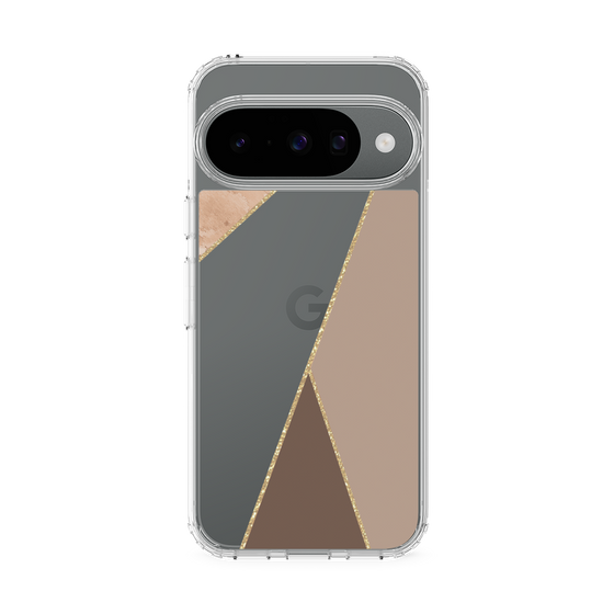 スリムプロテクションケース［ マーブルトライアングルパレット - Brown ］