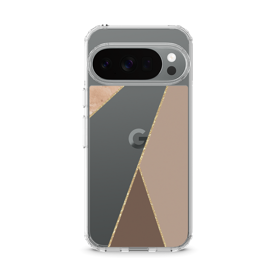 スリムプロテクションケース［ マーブルトライアングルパレット - Brown ］