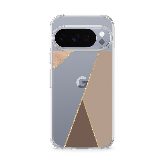 スリムプロテクションケース［ マーブルトライアングルパレット - Brown ］