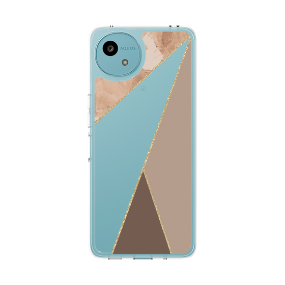 スリムプロテクションケース［ マーブルトライアングルパレット - Brown ］