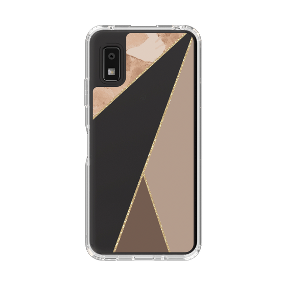 スリムプロテクションケース［ マーブルトライアングルパレット - Brown ］