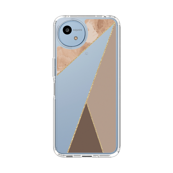 スリムプロテクションケース［ マーブルトライアングルパレット - Brown ］