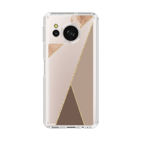 スリムプロテクションケース［ マーブルトライアングルパレット - Brown ］