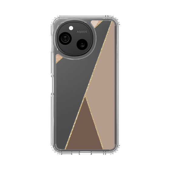 スリムプロテクションケース［ マーブルトライアングルパレット - Brown ］