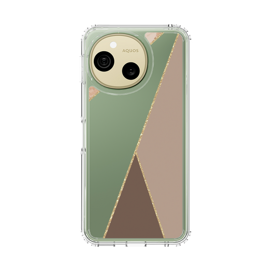 スリムプロテクションケース［ マーブルトライアングルパレット - Brown ］