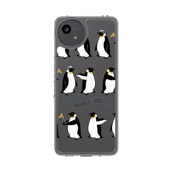 スリムプロテクションケース［ キュートペンギンマーチ ］