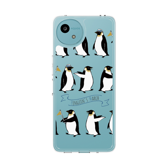 スリムプロテクションケース［ キュートペンギンマーチ ］