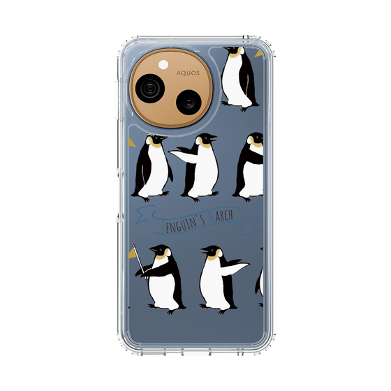 スリムプロテクションケース［ キュートペンギンマーチ ］