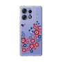 スリムプロテクションケース［ 北欧フラワーバード ］