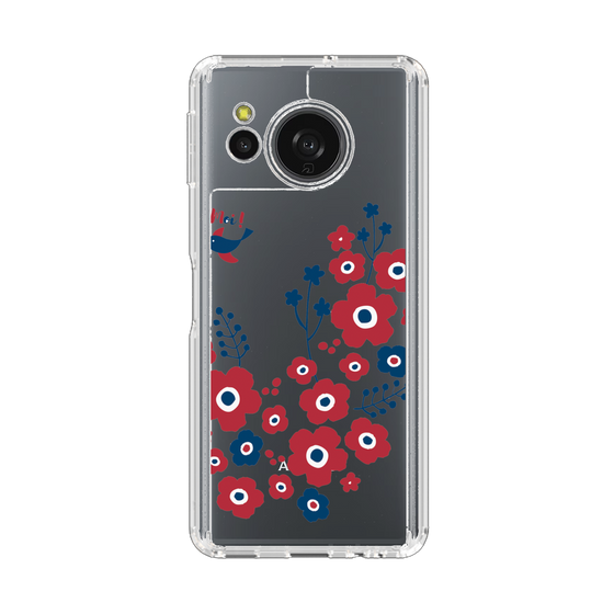 スリムプロテクションケース［ 北欧フラワーバード ］