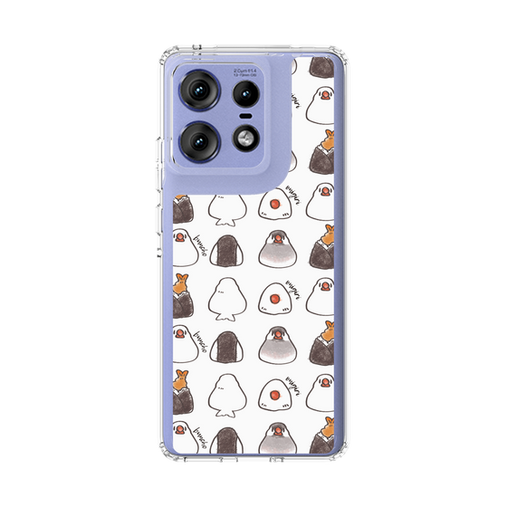 スリムプロテクションケース［ おにぎり文鳥たまに天むす ］