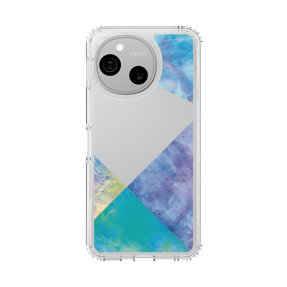 スリムプロテクションケース［ 朝焼けパステルパレット - Blue ］