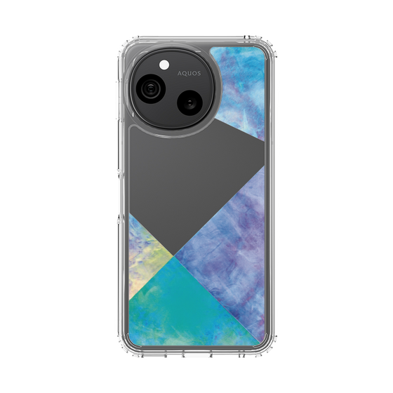 スリムプロテクションケース［ 朝焼けパステルパレット - Blue ］