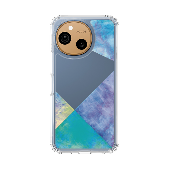 スリムプロテクションケース［ 朝焼けパステルパレット - Blue ］