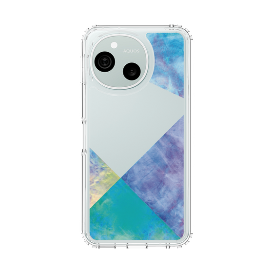 スリムプロテクションケース［ 朝焼けパステルパレット - Blue ］