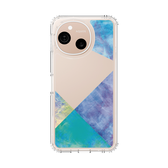 スリムプロテクションケース［ 朝焼けパステルパレット - Blue ］