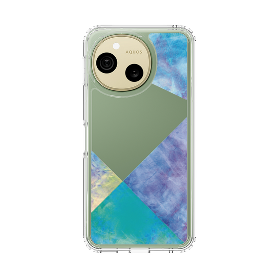 スリムプロテクションケース［ 朝焼けパステルパレット - Blue ］