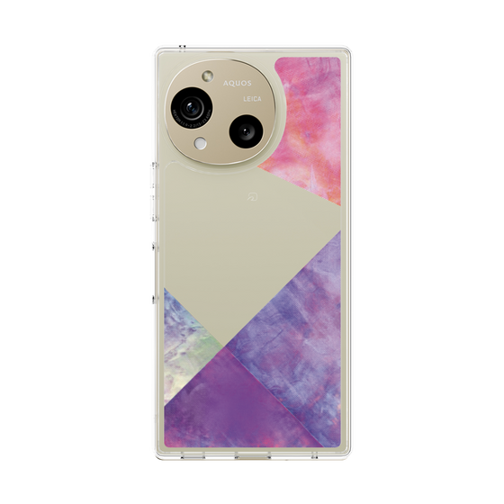 スリムプロテクションケース［ 朝焼けパステルパレット - Purple ］