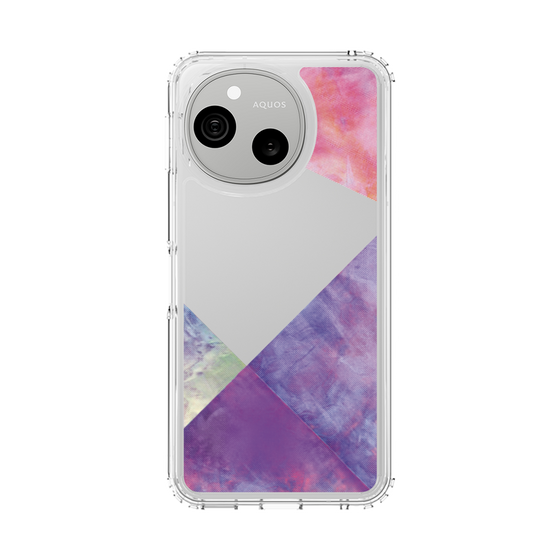 スリムプロテクションケース［ 朝焼けパステルパレット - Purple ］