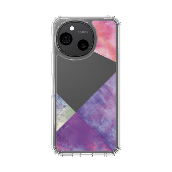 スリムプロテクションケース［ 朝焼けパステルパレット - Purple ］