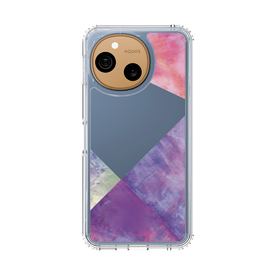 スリムプロテクションケース［ 朝焼けパステルパレット - Purple ］