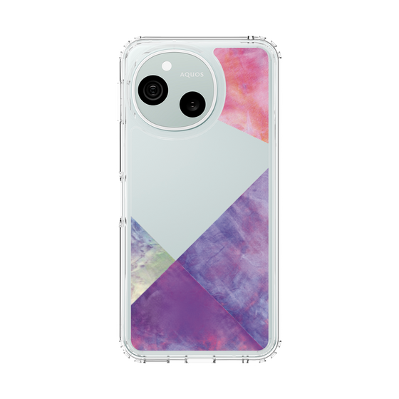 スリムプロテクションケース［ 朝焼けパステルパレット - Purple ］