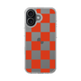 スリムプロテクションケース［ 市松模様 - Red ］