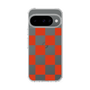 スリムプロテクションケース［ 市松模様 - Red ］