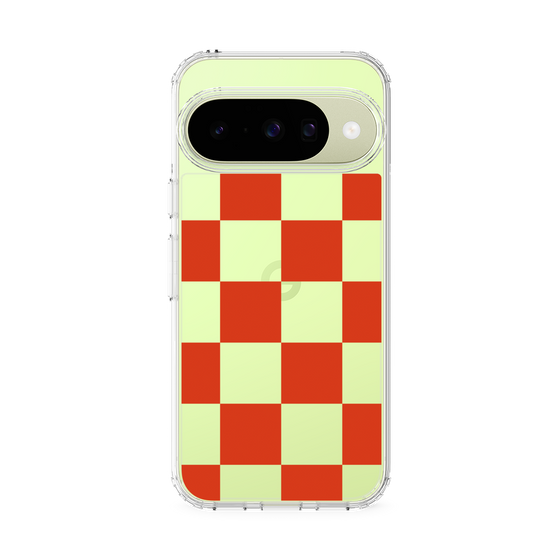 スリムプロテクションケース［ 市松模様 - Red ］
