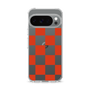 スリムプロテクションケース［ 市松模様 - Red ］