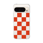 スリムプロテクションケース［ 市松模様 - Red ］