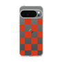 スリムプロテクションケース［ 市松模様 - Red ］