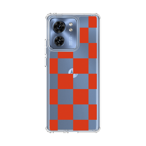 スリムプロテクションケース［ 市松模様 - Red ］