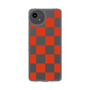 スリムプロテクションケース［ 市松模様 - Red ］