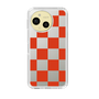 スリムプロテクションケース［ 市松模様 - Red ］