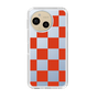 スリムプロテクションケース［ 市松模様 - Red ］