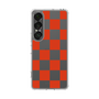 スリムプロテクションケース［ 市松模様 - Red ］