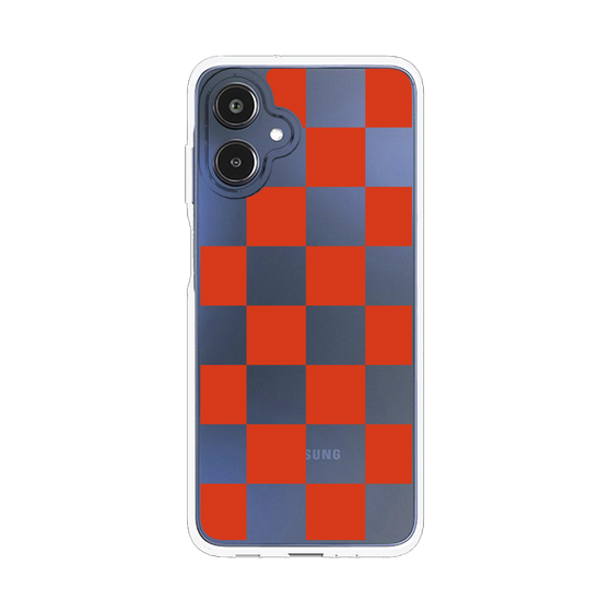 スリムプロテクションケース［ 市松模様 - Red ］