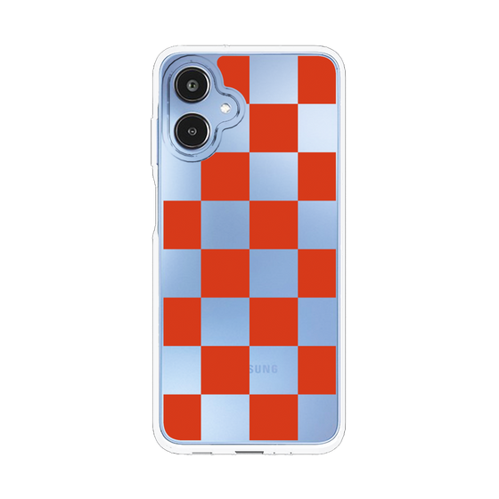 スリムプロテクションケース［ 市松模様 - Red ］