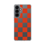 スリムプロテクションケース［ 市松模様 - Red ］