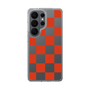 スリムプロテクションケース［ 市松模様 - Red ］
