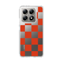 スリムプロテクションケース［ 市松模様 - Red ］